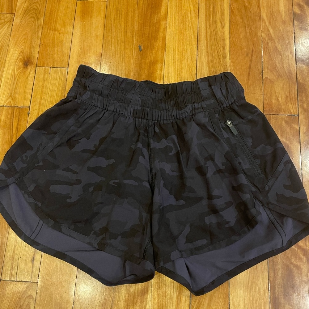 Women's Black Camo Shorts